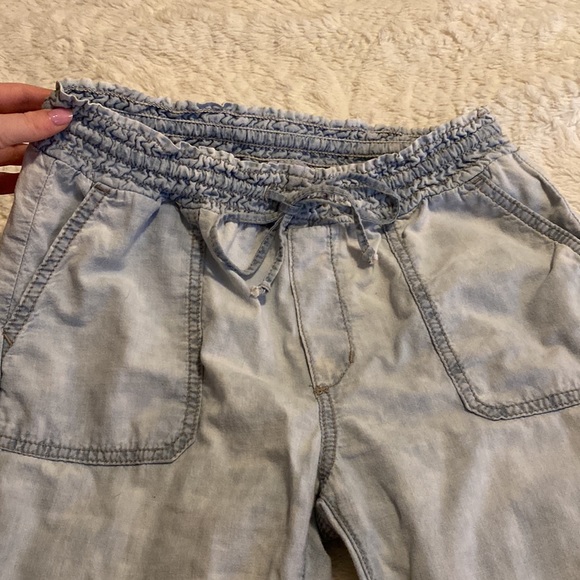 Light blue denim joggers - Picture 2 of 5